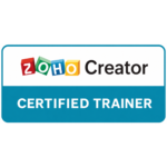 Zoho creator certified Trainer