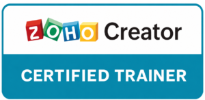 Zoho creator certified Trainer